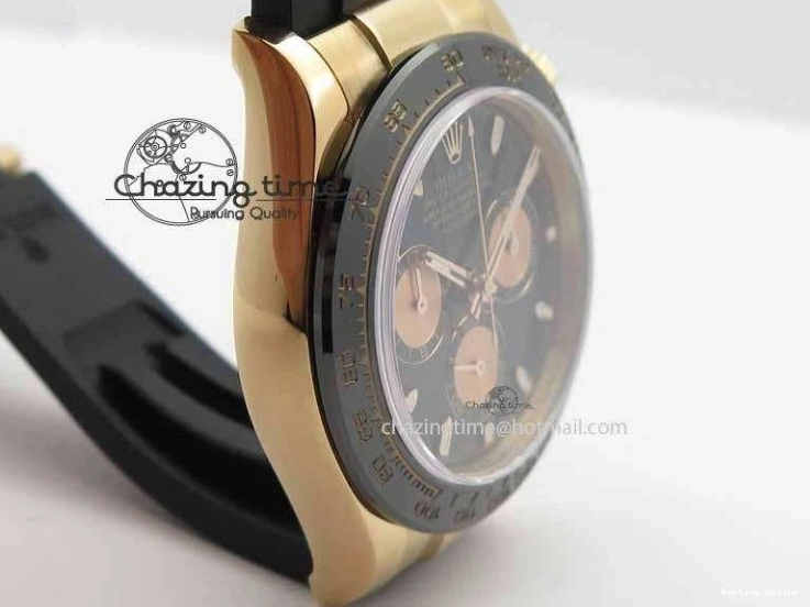 0511 Daytona 116515 Noob 1:1 Best Edition Black RG Dial On Black Rubber Strap A7750 (Free Extra Strap) ZipUp 3743
